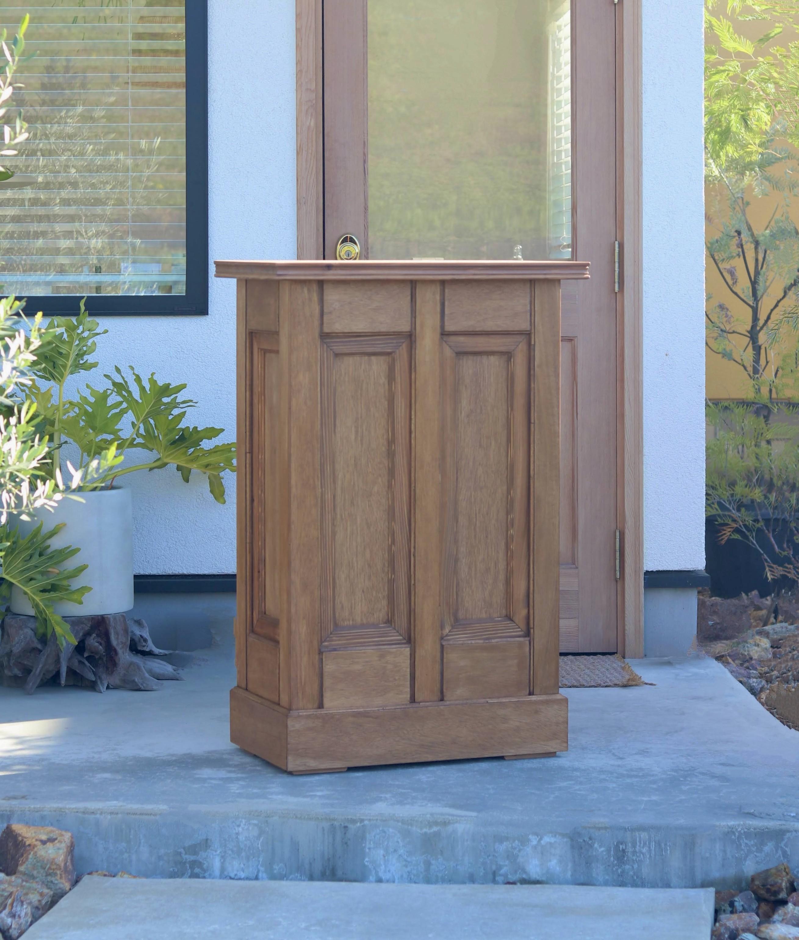 アンティークカウンター レジ台 キャッシャー バーカウンター 受付 サイドテーブル ディスプレイ 店舗什器